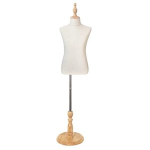 lot 1721 image: Child Body Cloth Display Torso Mannequin, Kids Half Body Pinnable Dress Form, 2,3,4,5,6,7 Years Old (8-9 Years)