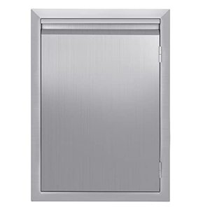 lot 1728 image: JIE JIN BBQ Access Door 17 W X 24 H 304 Stainless Steel Outdoor Kitchen Accessories Door for IndoorOutdoor Kitchen Outdoor Cabinet BBQ Island