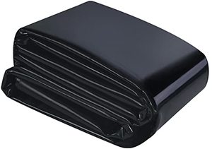 lot 1738 image: UWIOFF Pond Liner 13 x 23ft 20 mil Pond Liners for Outdoor Ponds, UV Resistant LDPE Pond Skins for Fish Ponds, Pool, Water Features, Fountains, Waterfall and Water Gardens, Black