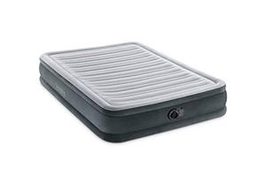 lot 1741 image: INTEX 67765ED Dura-Beam Deluxe Comfort-Plush Mid-Rise Air Mattress Fiber-Tech  Twin Size  Built-in Electric Pump  13in Bed Height  300lb Weight Capacity,Grey