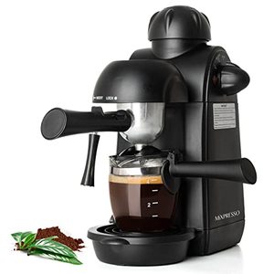 lot 1938 image: Mixpresso Espresso Maker, 3.5 Bar Espresso Machine With Milk Frother, 4 Cup EspressoCappuccino Maker, 800W Coffee Maker With Glass Carafe, Latte and Cappuccino Machine