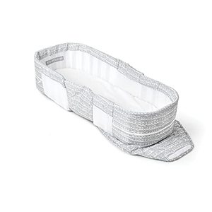 lot 1776 image: Baby Delight Snuggle Nest Portable Infant Lounger, Unique Patented Design, Grey Scribbles