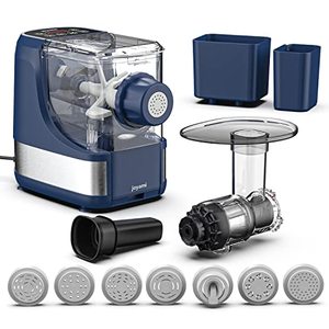 lot 1790 image: JOYAMI Pasta Maker Electric, Noodle Maker Machine with Slow Juicer Accessories, 7 Molds for Spaghetti & Fettucine and More, Easy to Use, BPA Free