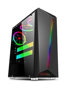 lot 1819 image: Bgears b-Vigor RGB Mid Tower with Front RGB Light and Side Tempered Glass (BG01879)