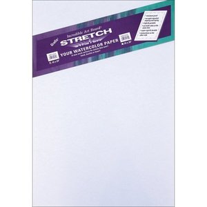 lot 1872 image: Grafix Stretching Watercolor Paper Art Board, 16 x 24, White