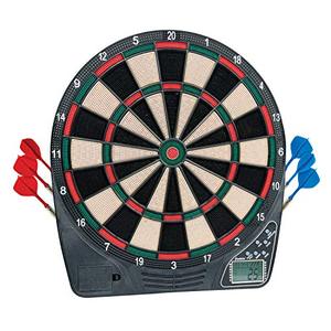 lot 1879 image: Franklin Sports Electronic Dart Board Sets - Soft Tip Electric Dartboard With Digital Scoreboard - (6) Darts Included