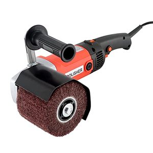lot 1880 image: Handheld 1400W Metal Burnishing Machine,Electric Sander Polisher for Wood Stainless Steel Polishing with One Wheel,8 Variable Speed,Lock Switch,Auxiliary Handle(UL Certified)