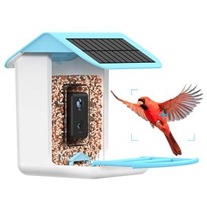 lot 1882 image: AUXCO Smart Bird Feeder with Camera, Intelligent Bird Feeder Camera, Auto Capture Bird Videos & APP Notify, AI Identify Bird Species, 1080P HD Video Bird Camera, Solar Charging Bird House with Camera Retail$259.99