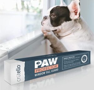 lot 1926 image: Crutello Window Sill Guard Protector from Dogs 2 Pack Transparent, Window Sill Cover Dog Scratch Protector, Strong Transparent Protection from Pets Scratchin, Heavy Duty Shield 29.5 x 3.25 in.