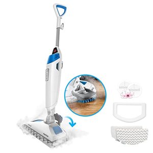 lot 3047 image: Bissell Power Fresh Steam Mop with Natural Sanitization, Floor Steamer, Tile Cleaner, and Hard Wood Floor Cleaner with Flip-Down Easy Scrubber, 1940A