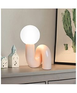 lot 1967 image: Arturesthome Table Lamp Creative Nordic Desk Lamp Bedside Nightstand Lamp for Bedroom Study Reading Light with Bulbs