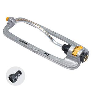 lot 1979 image: Melnor 65118-AMZ XT Metal Turbo Oscillating Sprinkler with QuickConnect Product Adapter Amazon Bundle, 4000 sq. ft. Coverage
