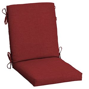 lot 1988 image: Arden Selections Outdoor Dining Chair Cushion 20 x 20, Ruby Red Leala