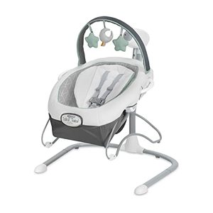 lot 1992 image: Graco Soothe n Sway LX Baby Swing with Portable Bouncer, Derby