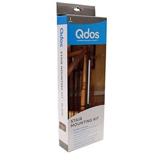lot 3003 image: Qdos Universal Stair Mounting Adapter for All Baby Gates  Slate  Universal Solution for Gate Installation on Banisters and Spindles - No Screws in Banister - Works with All Gates - Easy Installation