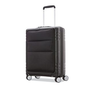 lot 3007 image: American Tourister Apex DLX Spinner, Carry-On 20-Inch, Black