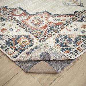 lot 3009 image: Mohawk Home 2 x 8 Non Slip Rug Pad Gripper 14 Thick Dual Surface Felt  Rubber Gripper - Safe for All Floors