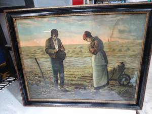 lot 33373 image: The Angelus  Framed Wall Art