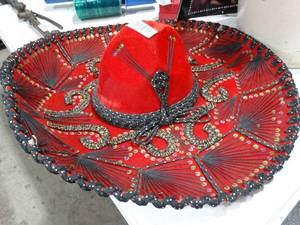 lot 33430 image: Genuine Full Size  Red Sombrero 