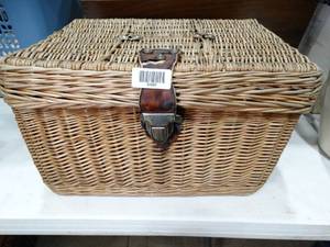 lot 33489 image: Wicker Box full of Old Newspapers and Misc