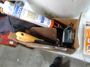 lot 33498 image: Tin Snips  Garden Tools  Caulk Gun and More