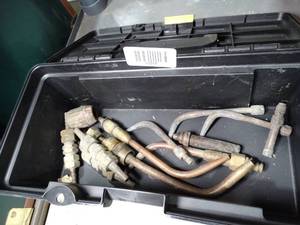 lot 33555 image: Lot of Torch Tips and More in Toolbox