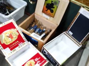 lot 33563 image: Acid Cigars and Misc empty Collectible Cigar Boxes