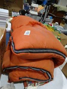 lot 33692 image: Vintage Orange Sleeping Bag