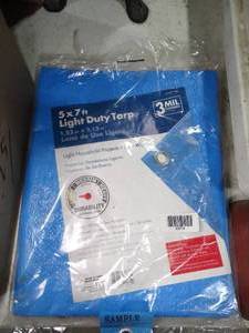 lot 33714 image: 5ft x 7ft Light Duty Tarp