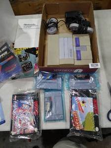 lot 33726 image: L00K  Vintage Super Nintendo Entertainment System w 2 Controllers  Power Cord  5 Games - Packman2  Super Mario World  Jungle Book  Wheel of Fortune  Buzyland