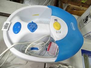 lot 33729 image: Dr Scholls Toe Touch Foot Spa w Bubbles