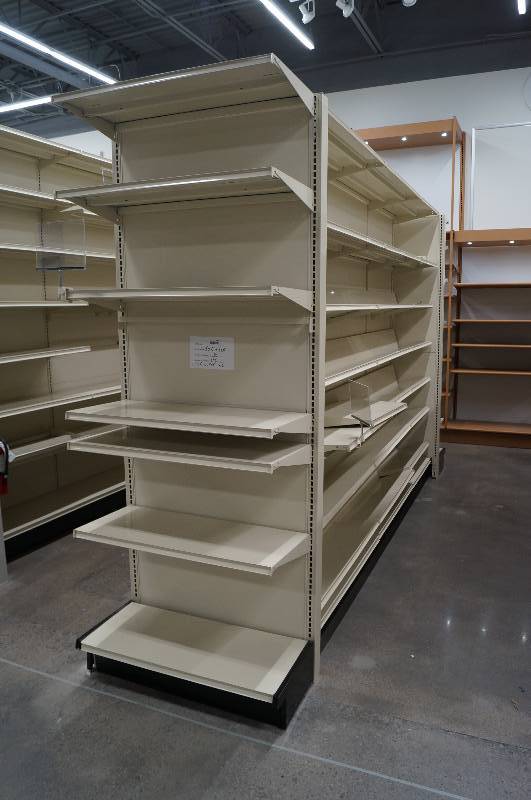lot 7003 image: 2 Gondola Units Lozier Brand (The Cadillac of shelving)
