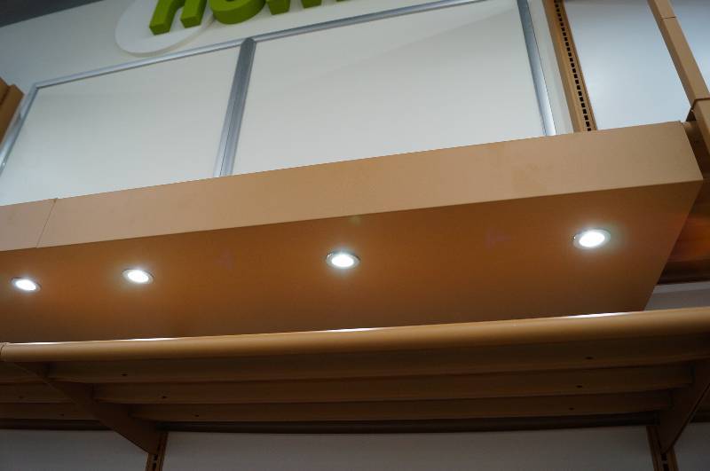 lot 7031 image: Wall Mount Shelving Units with LED Lighting