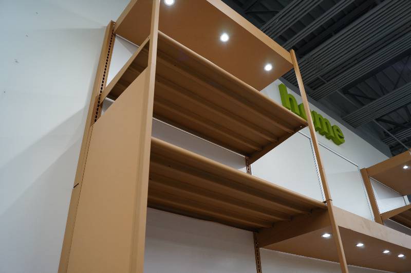 lot 7033 image: Wall Mount Shelving Units with LED Lighting