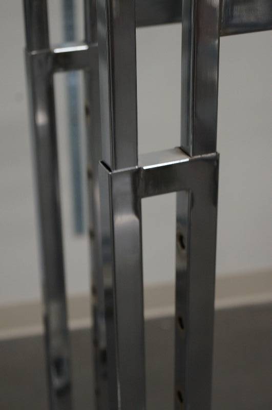 lot 7074 image: (2) T Racks, adjustable height