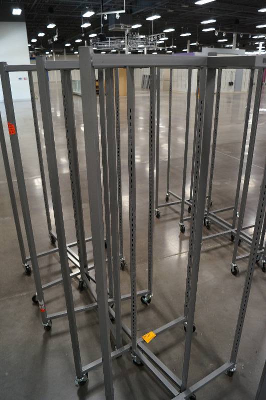 lot 7105 image: 5 rolling display racks