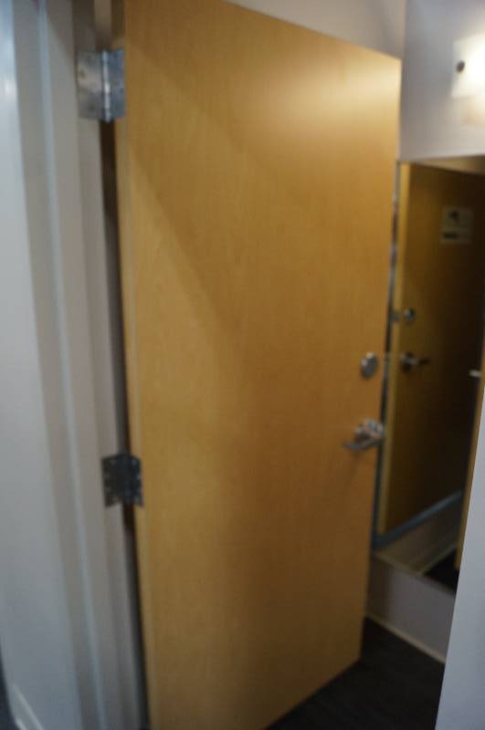 lot 7148 image: Solid Dressing Room Door, excellent condition.  Has nice locks