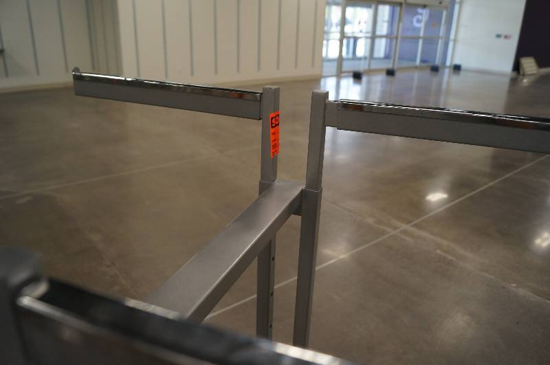 lot 7129 image: 5 sets of Double T Racks with 4 adjustable arms