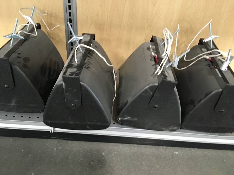 lot 2019 image: 4 Mood&nbsp&nbsp Speakers, wall or ceiling with mounts.