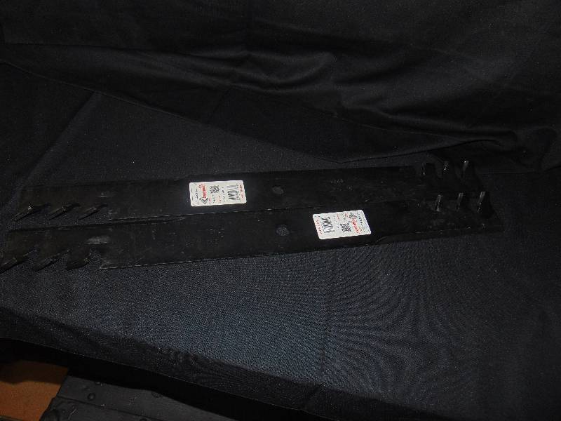 lot 7022 image: (2) ct Copperhead gator style mower blades scag mower 24-12 long
