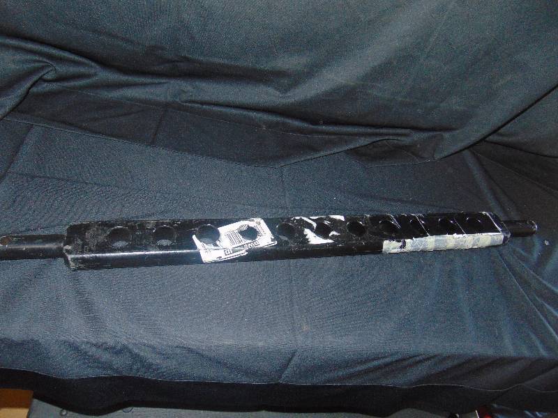 lot 7033 image: steel drawbar for 3 point hitch