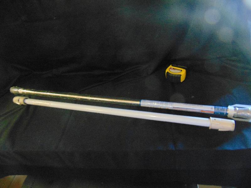 lot 7050 image: (2) ct. lot tension rods, adjustable (1)home classics 43-72, (1) Evenflo