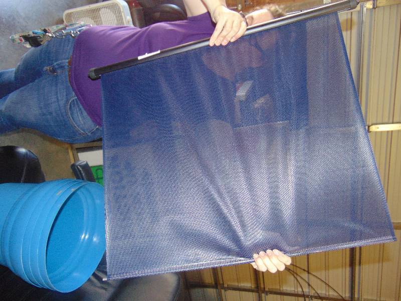 lot 7055 image: retractable shade for car or rv 30 w 23L, mounting hardware not included