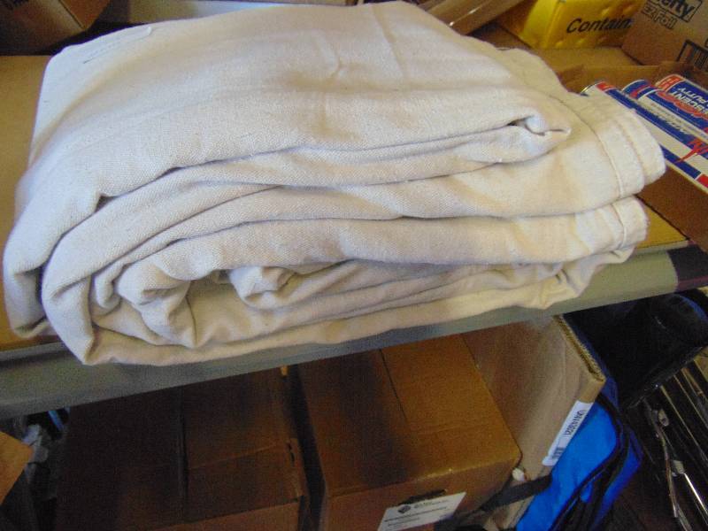 lot 7067 image: Canvas Drop Cloth 10 x 15