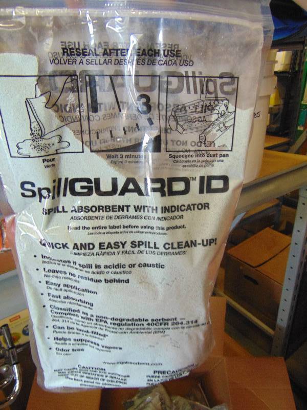 lot 7093 image: (12) ct. lot Spillguard ID Quick and Easy Spill Clean-up bags
