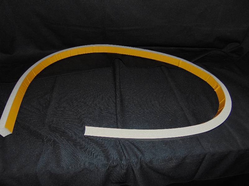 lot 7098 image: (100) ct. lot weatherstrip W25303, foam w adhesive back 56 x 1 x 34