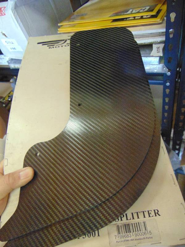 lot 7121 image: JSP Motorsports Carbon Fiber Front Splitter CF3001