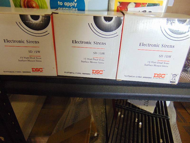 lot 7136 image: (3) ct. lot surface mount 15 Wall Sirens