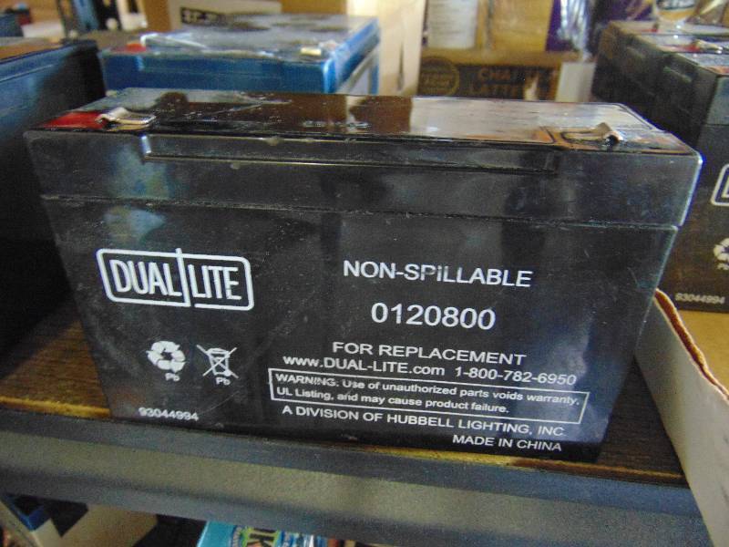 lot 7163 image: (1)Dual Lite rechargeable battery PN 93044994 0120800