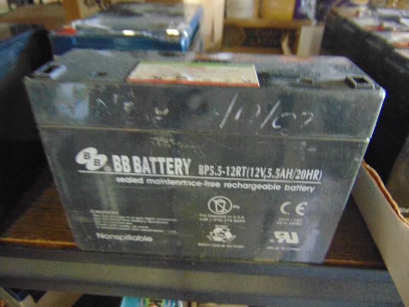lot 7167 image: (1) BB Battery 12 volt rechargeable battery